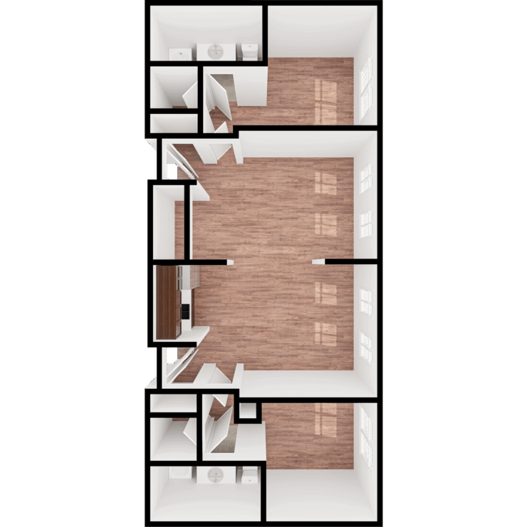 Bright, spacious layout fostering a welcoming community atmosphere with areas for relaxation and connection.