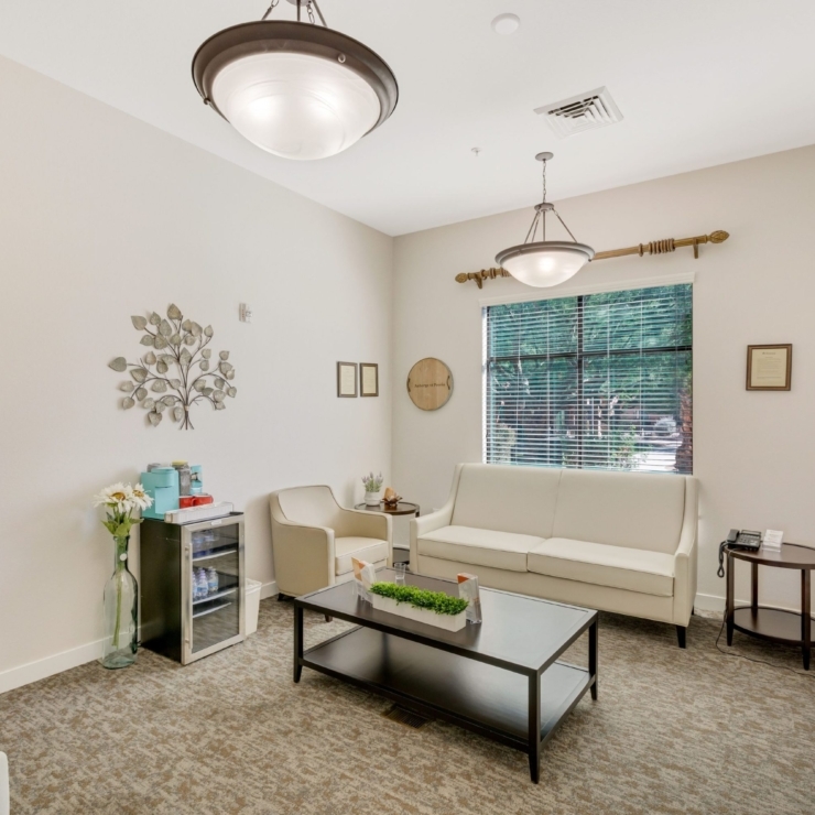 Bright and inviting communal space, perfect for relaxation and connection among residents.