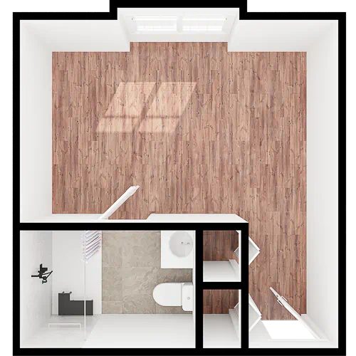 Bright and airy space designed for comfort, promoting a warm sense of community and belonging.