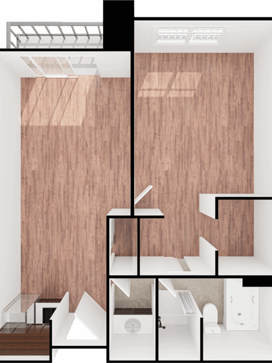 A cozy, inviting layout showcasing ample space for community living and personal comfort.