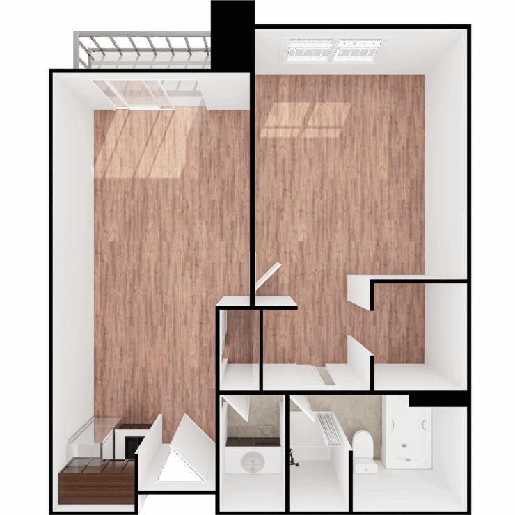 A cozy, inviting layout showcasing ample space for community living and personal comfort.