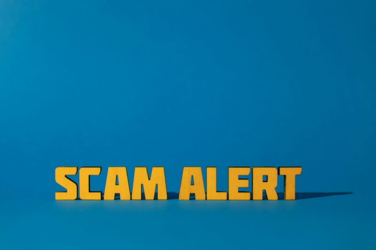 Bright yellow letters convey an important message against a calming blue backdrop, fostering awareness.