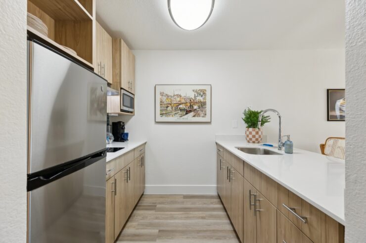 Bright and inviting kitchen space, fostering community warmth and comfort for joyful gatherings.