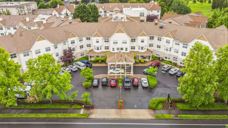 Ariel view of Cogir of Glenwood place.