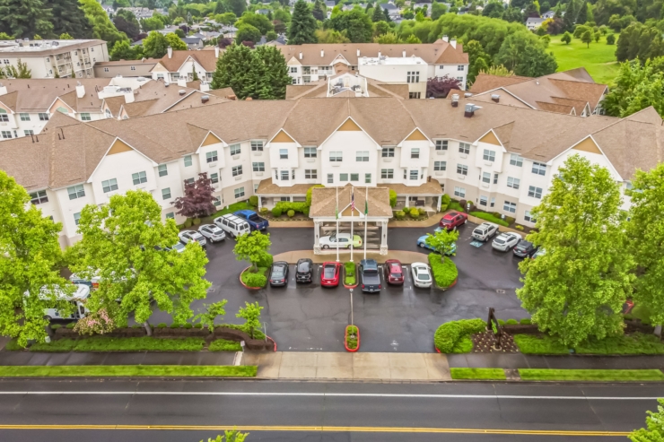Ariel view of Cogir of Glenwood place.