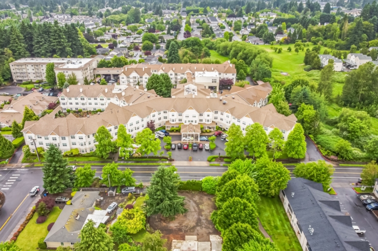 Ariel view of Cogir of Glenwood place.