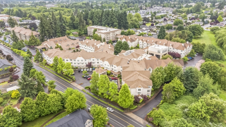 Ariel view of Cogir of Glenwood place.