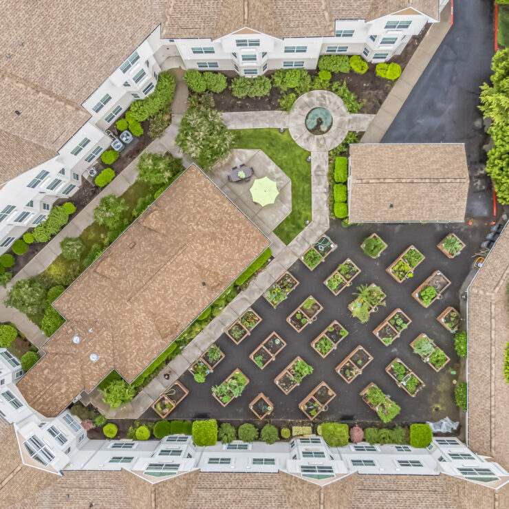 Ariel view of Cogir of Glenwood place.