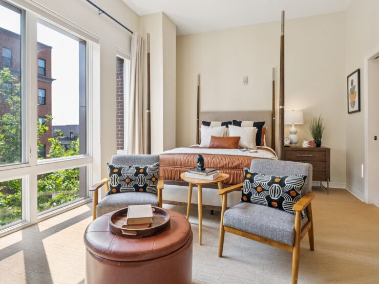 Bright, inviting space with warm decor, perfect for relaxation and connection in a vibrant community.