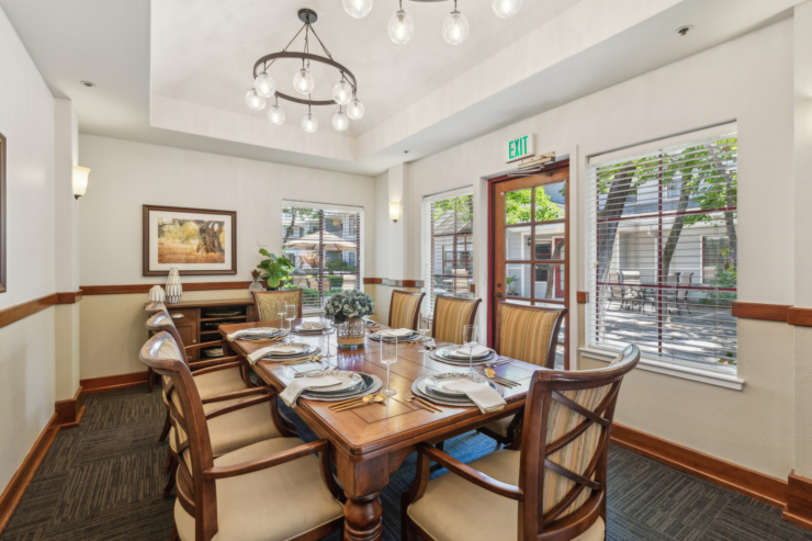 An inviting dining area, perfect for shared meals and cherished moments, bathed in natural light.