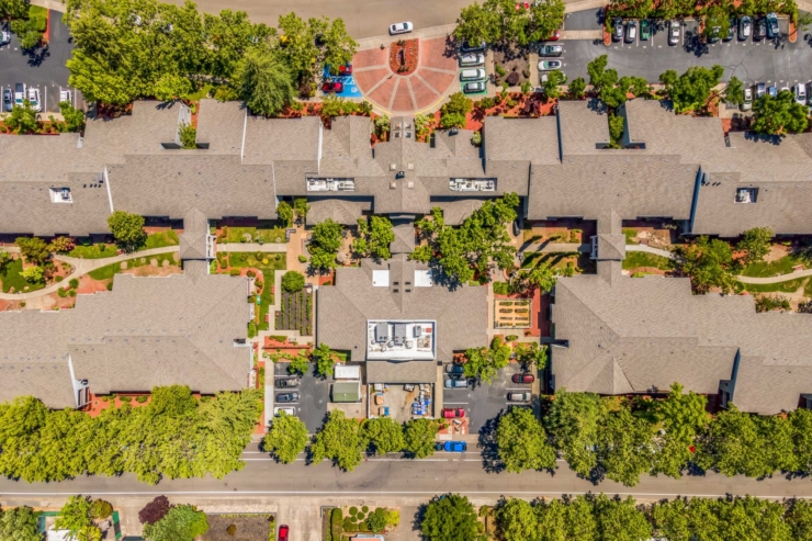 Ariel view of Cogir of Sonoma.