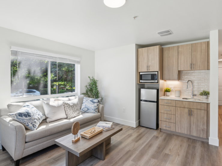 Living room/kitchenette.