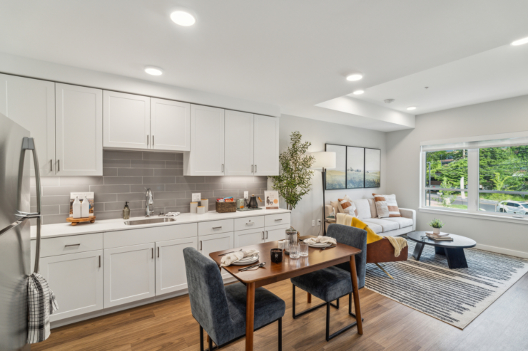 kitchen/living room.