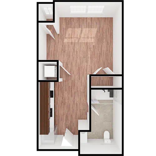 A welcoming, spacious layout that promotes comfort and community living for residents.