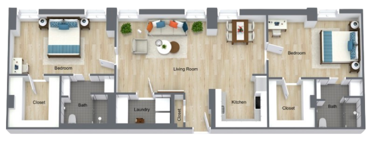 This welcoming layout features spacious living areas, cozy bedrooms, and modern amenities, fostering community and comfort.