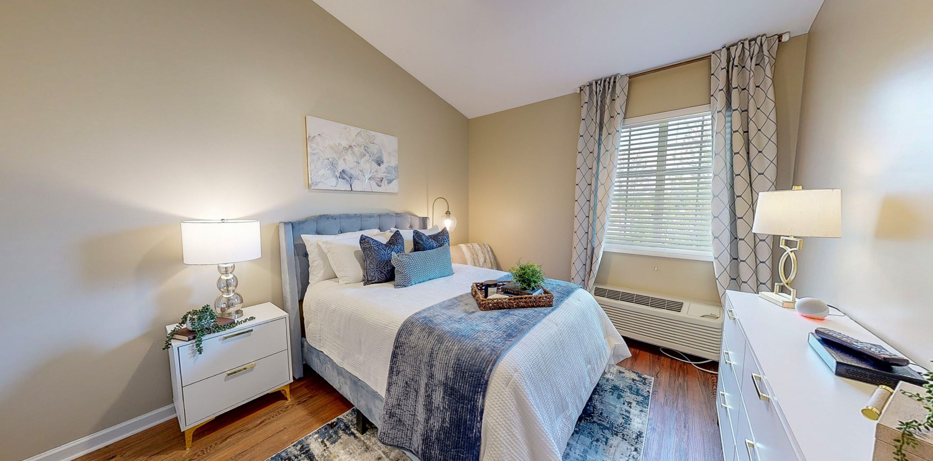 A welcoming bedroom filled with light, featuring soft decor, inviting textures, and a sense of tranquility.