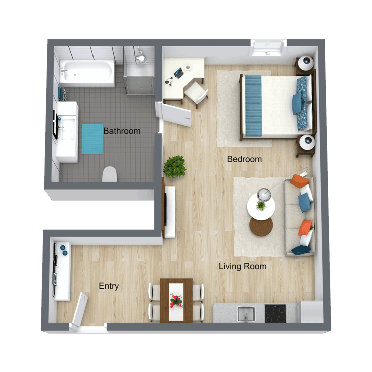 Bright and airy space designed for comfort, promoting a warm sense of community and belonging.