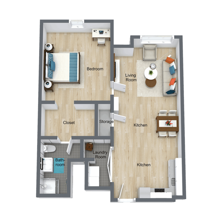 This inviting floor plan showcases a spacious layout designed for comfort and community.