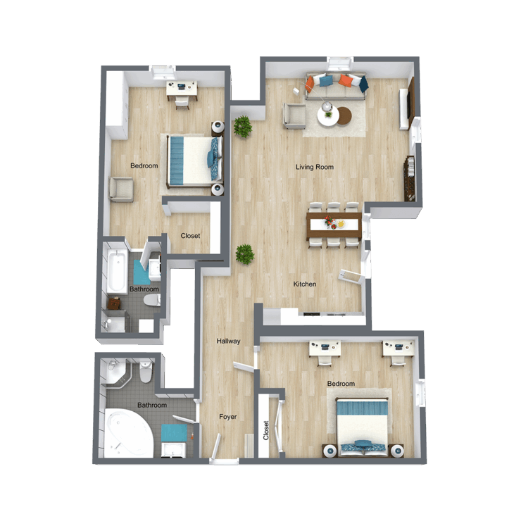 A spacious, inviting layout designed for comfort, fostering community and connection. Perfect for living.