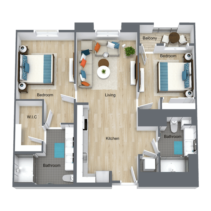 A welcoming floor plan showcases a spacious layout, promoting comfort and community living.