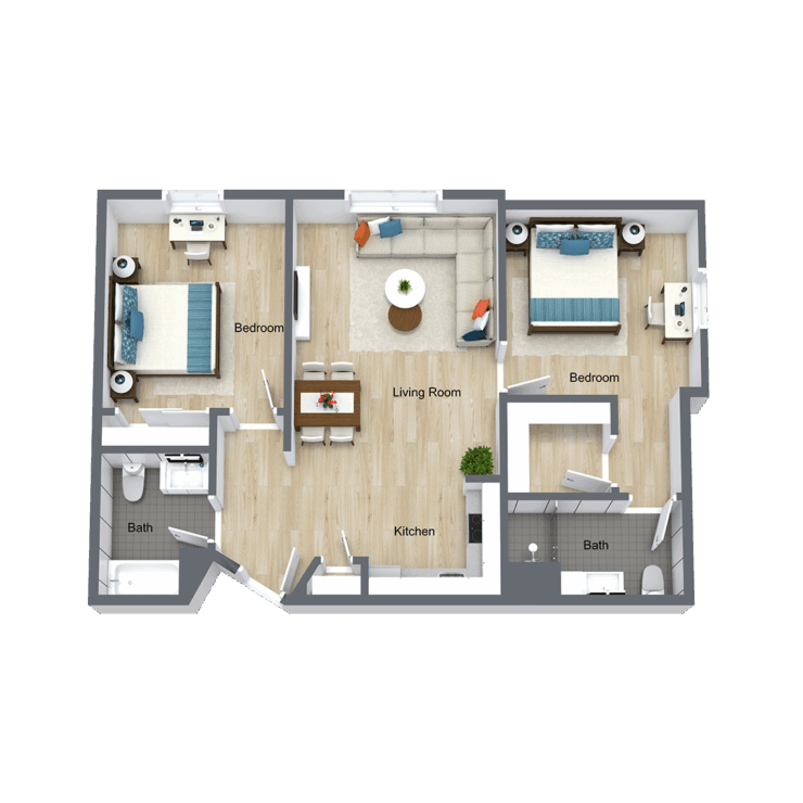 Spacious layout designed for comfort, fostering community and connection among residents.