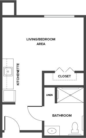 A thoughtfully designed living space that promotes comfort and community, perfect for retirement living.