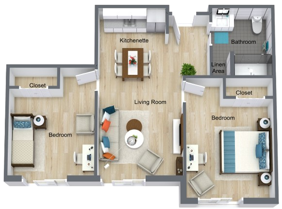 A welcoming space filled with warmth, where residents enjoy community and connection.