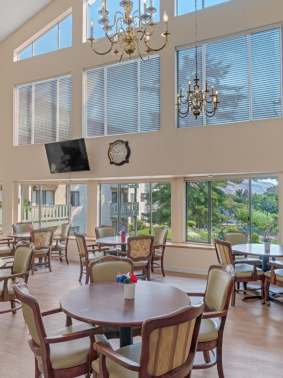 Bright and inviting, this spacious common area fosters community interaction and comfort.