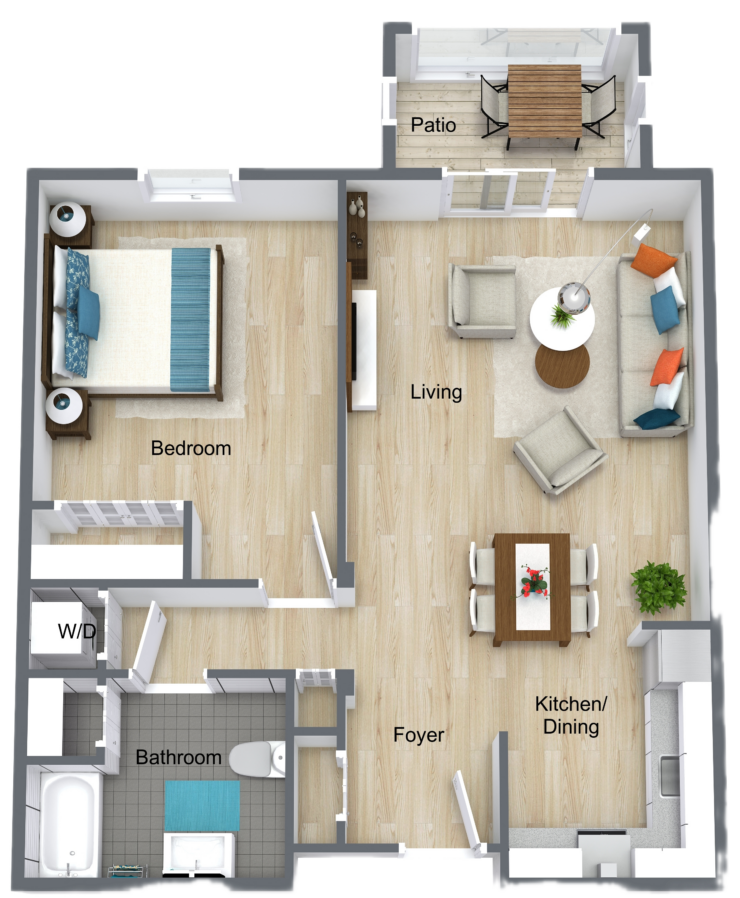 A welcoming living space designed for comfort, featuring a warm atmosphere and inviting community areas.