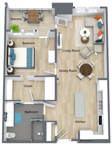 A welcoming floor plan featuring spacious living areas, designed for comfort and community.