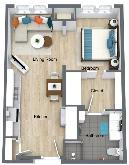 A welcoming layout featuring spacious living areas, promoting comfort and community for residents.