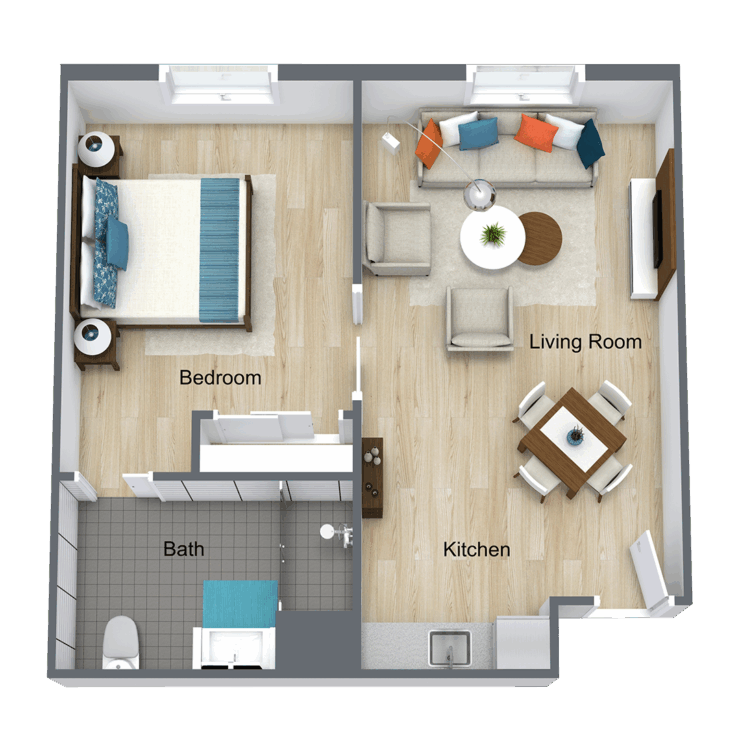 Bright and welcoming space designed for comfort and community, perfect for shared moments and joy.