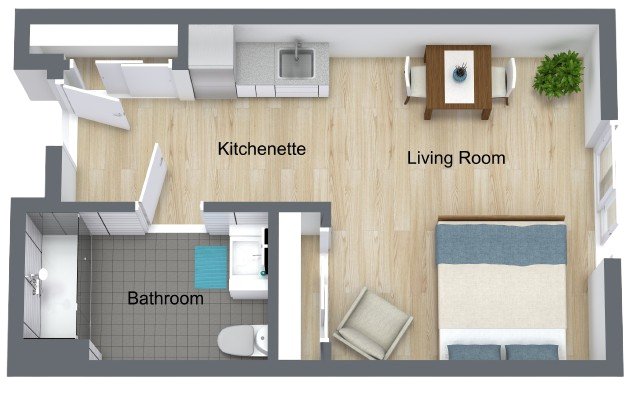 A welcoming, spacious layout designed for comfort and community living. Perfect for relaxation.
