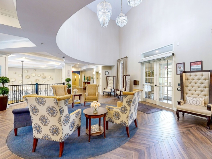 A welcoming lounge with cozy seating, warm lighting, and a vibrant community atmosphere.