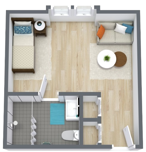Bright, inviting space designed for comfort, promoting a warm sense of community and support.
