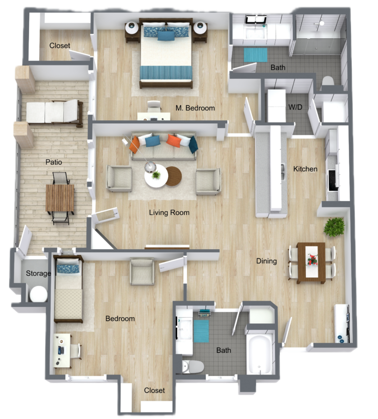 This thoughtfully designed layout emphasizes comfort and community, featuring spacious living areas and inviting bedrooms.