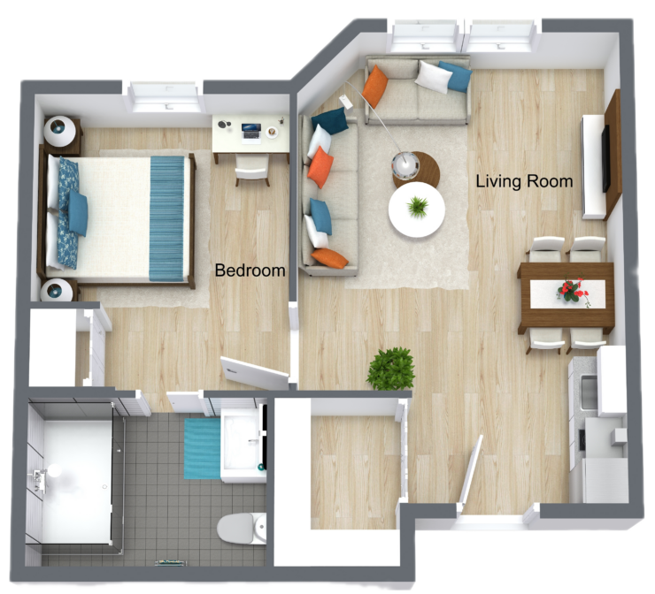 A welcoming community space filled with warmth, laughter, and companionship for all residents.