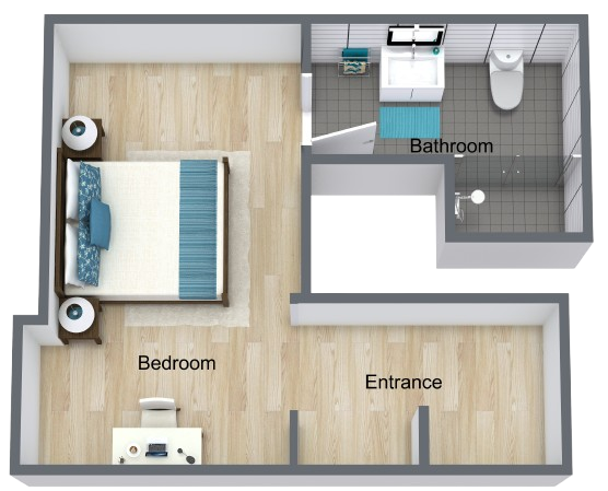 A bright, spacious layout showcasing a welcoming environment for community living and comfort.