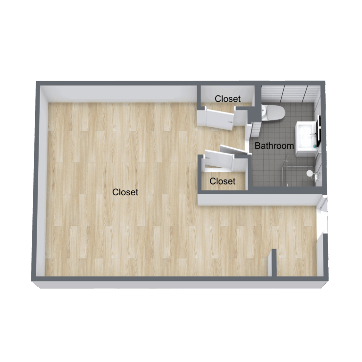 A welcoming layout featuring a comfortable living area, inviting bedroom, and accessible amenities.