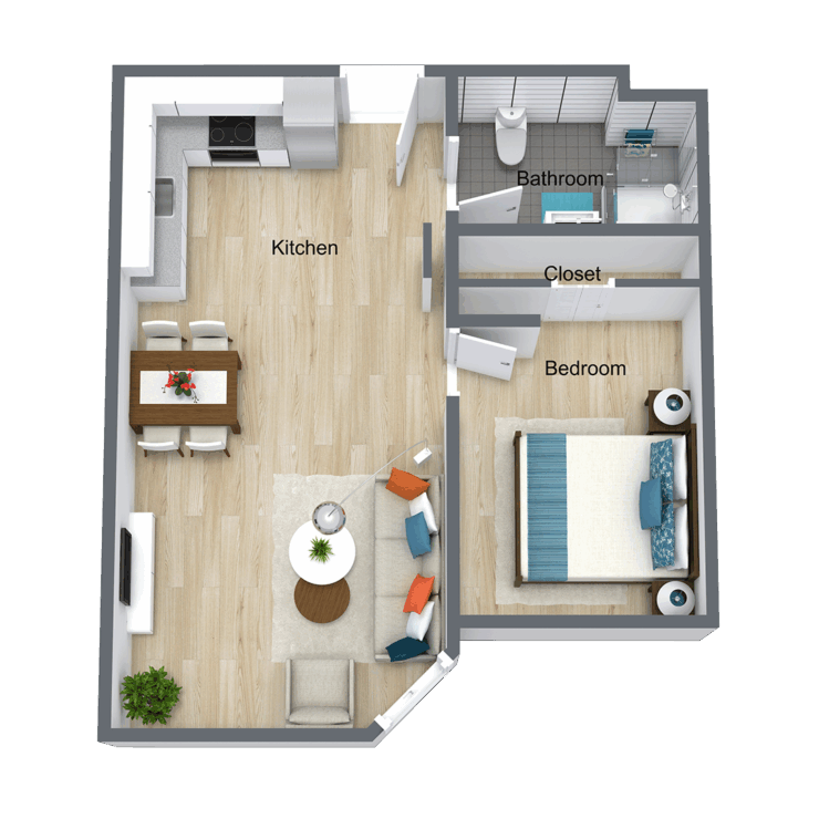 A thoughtfully designed floor plan, promoting comfort and connection within a welcoming community.