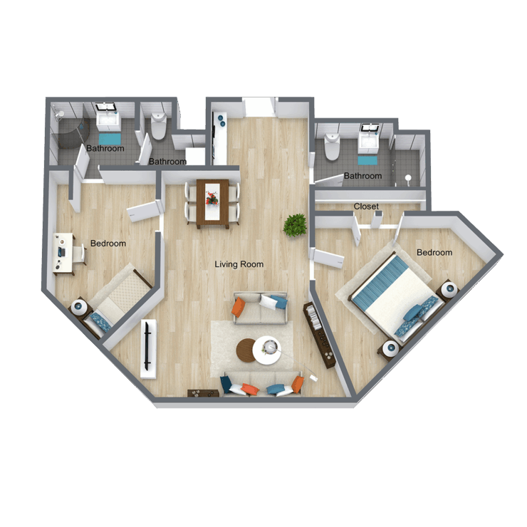 Spacious layout promoting comfort, connection, and community gatherings in a welcoming environment.