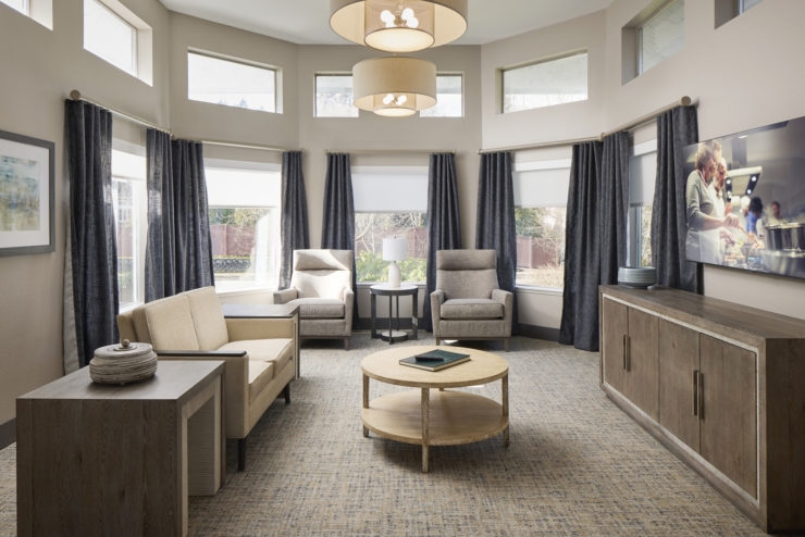 Bright, inviting space with comfortable seating, perfect for community gatherings and relaxation.