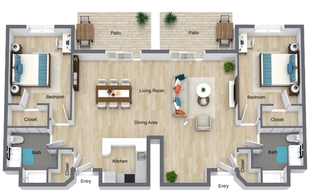 A welcoming layout designed for comfort and community, featuring bright spaces for shared moments.