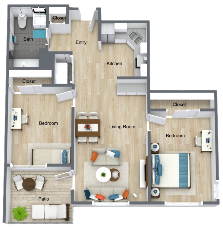 This inviting floor plan promotes comfort and community, featuring spacious living areas for independence.