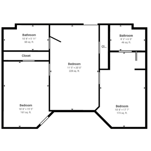 A thoughtfully designed floor plan showcasing spacious bedrooms and inviting communal areas for connection.