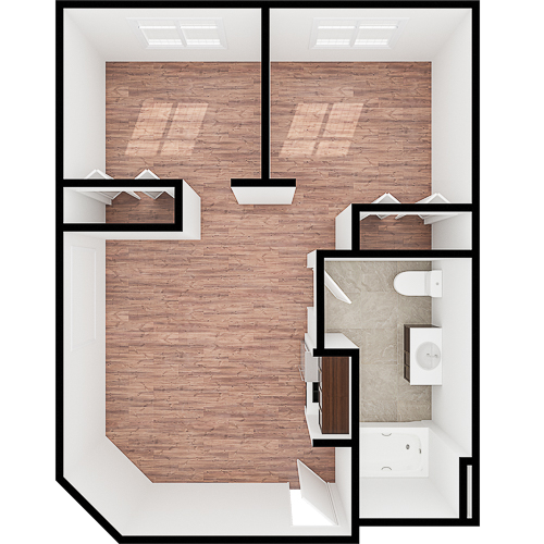 This inviting layout features bright, open spaces designed for comfort and community.