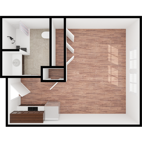 A spacious, inviting layout promotes comfort, ideal for socializing and relaxation.