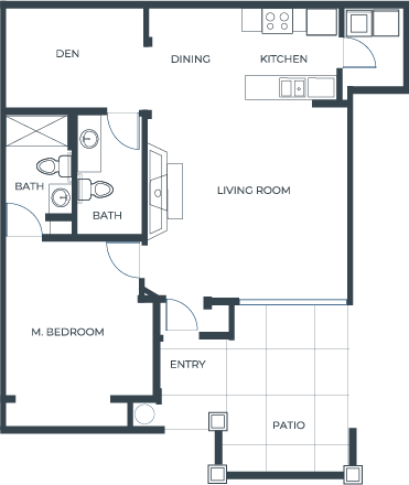 A welcoming floor plan featuring spacious living areas, fostering community and comfort.