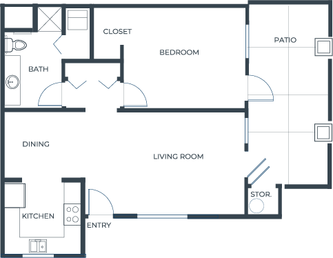 This inviting floor plan features spacious living areas and a lovely patio for relaxation and community gatherings.