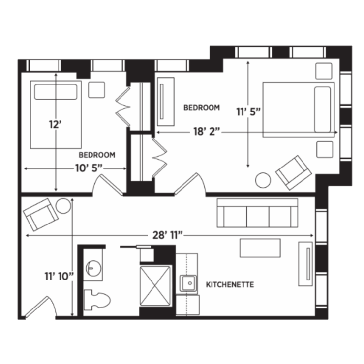 A thoughtfully designed layout promoting comfort and community, perfect for cherished moments.